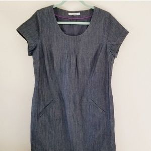 Boden denim shift dress 12R